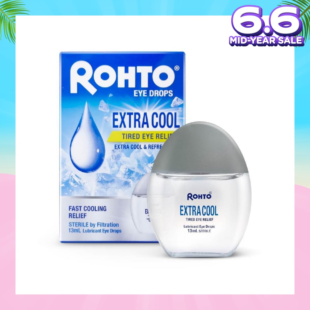 Eye Drops Extra Cool (Sterile + Fast Cooling  Relief + For Tired Eye) 13ml