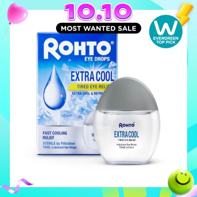 ROHTO EYE DROPS Eye Drops Extra Cool (Sterile + Fast Cooling Relief + For Tired Eye) 13ml image