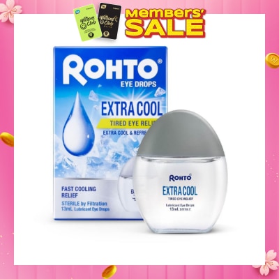 ROHTO EYE DROPS Eye Drops Extra Cool (Sterile + Fast Cooling  Relief + For Tired Eye) 13ml