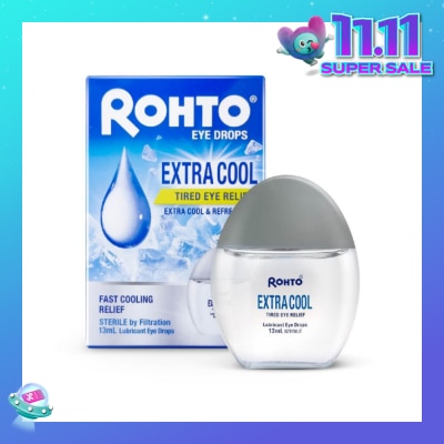 ROHTO EYE DROPS Eye Drops Extra Cool (Sterile + Fast Cooling  Relief + For Tired Eye) 13ml