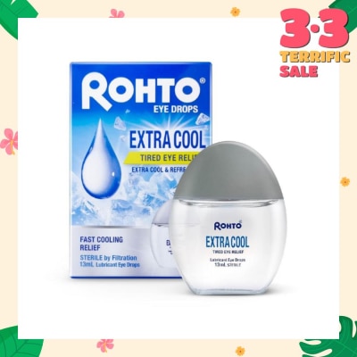 ROHTO EYE DROPS Eye Drops Extra Cool (Sterile + Fast Cooling  Relief + For Tired Eye) 13ml