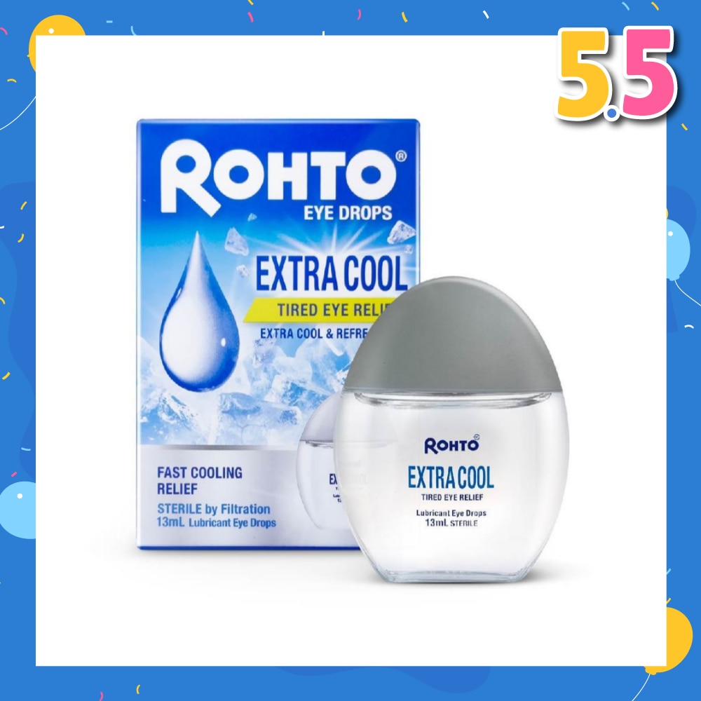 Eye Drops Extra Cool (Sterile + Fast Cooling  Relief + For Tired Eye) 13ml