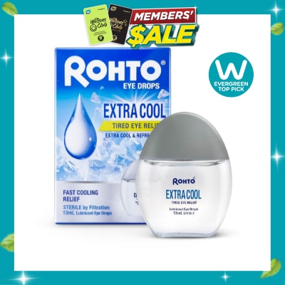 ROHTO EYE DROPS Eye Drops Extra Cool (Sterile + Fast Cooling Relief + For Tired Eye) 13ml image