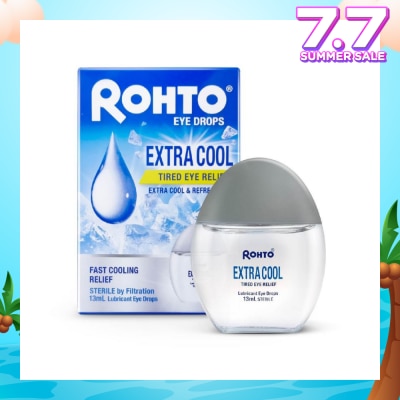 ROHTO EYE DROPS Eye Drops Extra Cool (Sterile + Fast Cooling  Relief + For Tired Eye) 13ml
