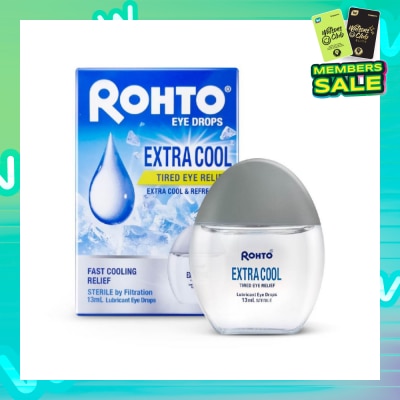 ROHTO EYE DROPS Eye Drops Extra Cool (Sterile + Fast Cooling  Relief + For Tired Eye) 13ml