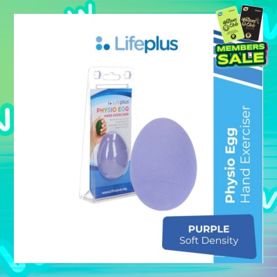 LIFEPLUS Physio Egg Hand Exerciser Purple (Soft) 1s