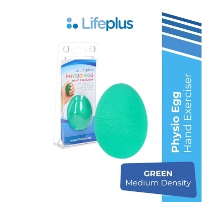 LIFEPLUS Physio Egg Hand Exerciser Green (Medium) 1s