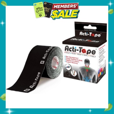NUTRIWORKS Acti Tape Elastic Therapeutic Tape Black 5m image