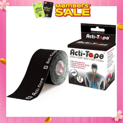 NUTRIWORKS Acti-Tape Elastic Therapeutic Tape Black 5m