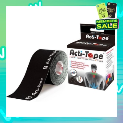 NUTRIWORKS Acti-Tape Elastic Therapeutic Tape Black 5m