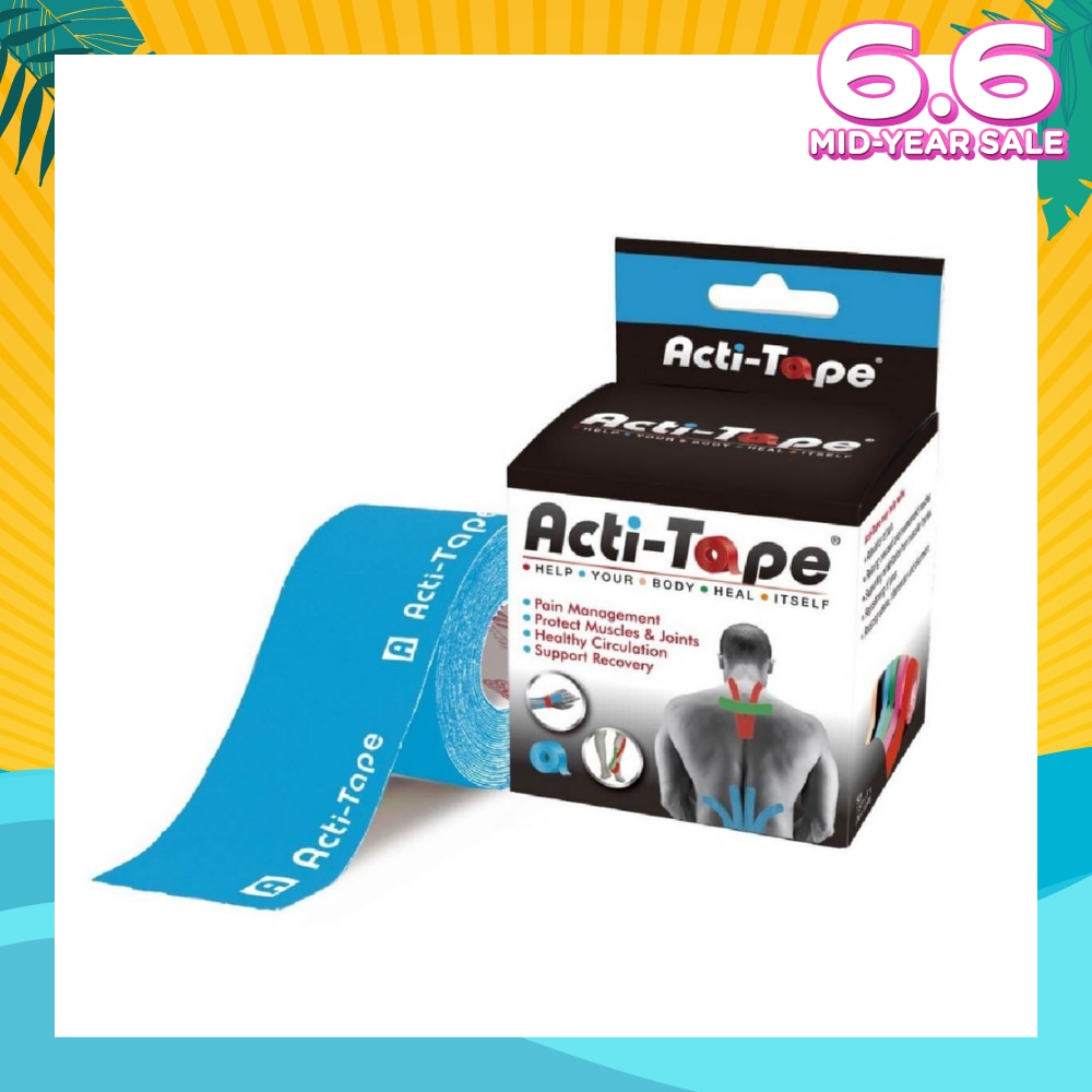Elastic Sports Tape Blue (Protect Muscles & Joints) 5m