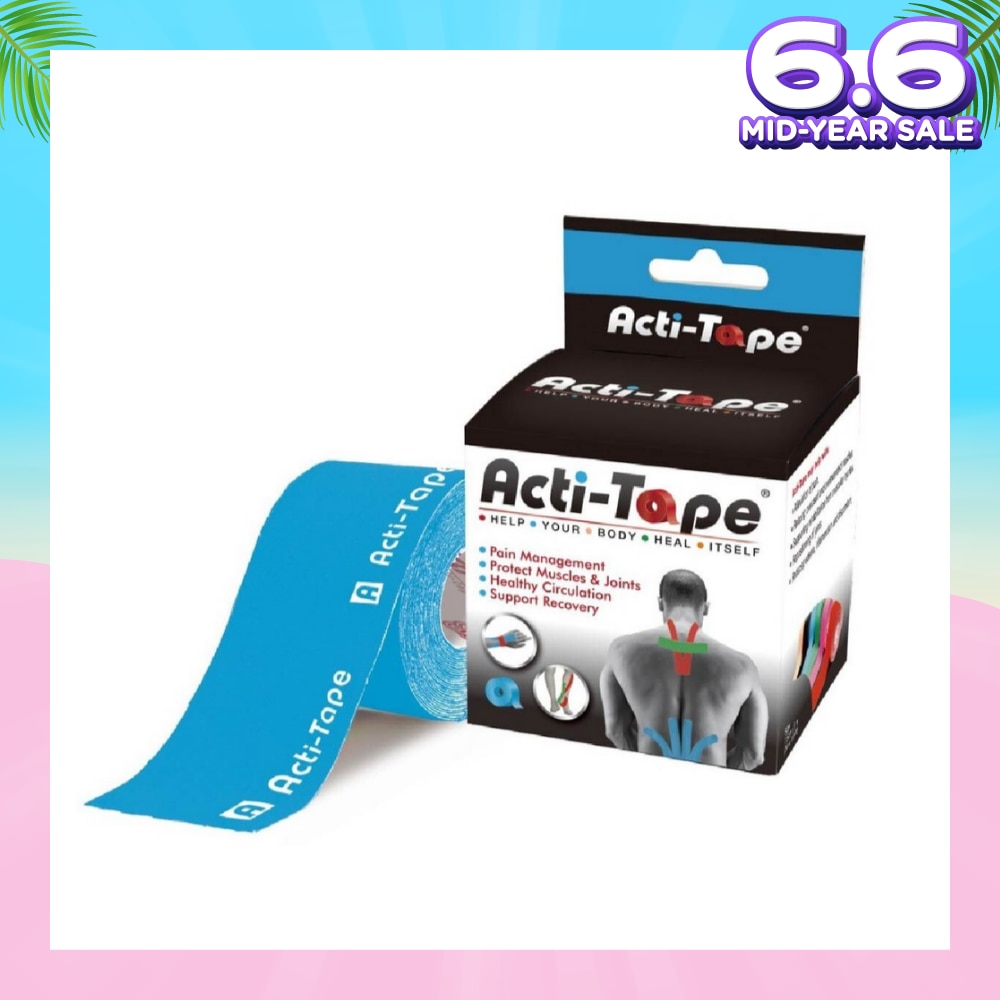 Elastic Sports Tape Blue (Protect Muscles & Joints) 5m