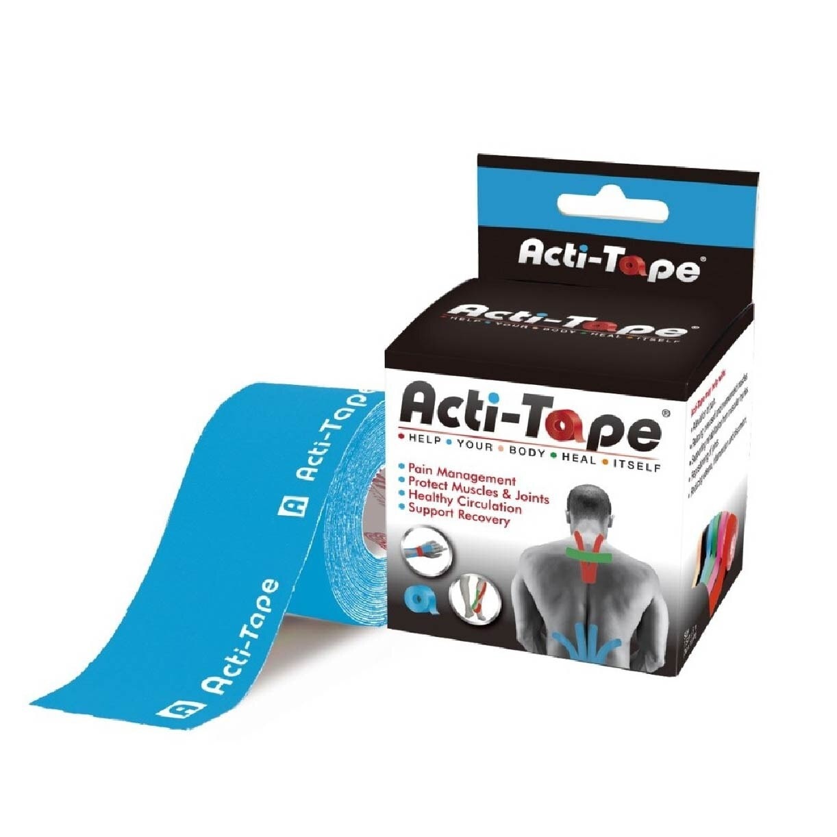 ACTI-TAPE Elastic Sports Tape Blue (Protect Muscles & Joints) 5m