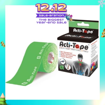 NUTRIWORKS Acti-Tape Elastic Therapeutic Tape Green 5m