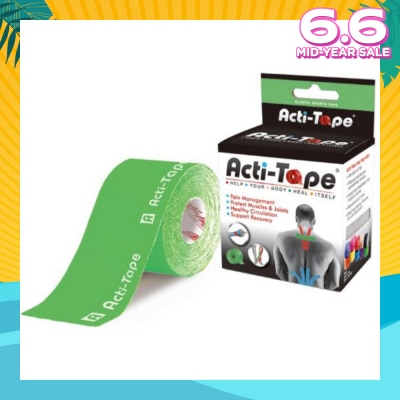 NUTRIWORKS Acti-Tape Elastic Therapeutic Tape Green 5m