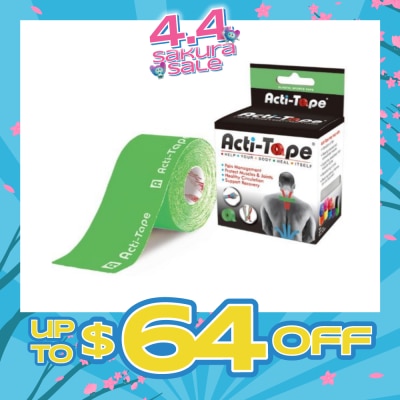 NUTRIWORKS - Acti-Tape Elastic Therapeutic Tape Green 5m