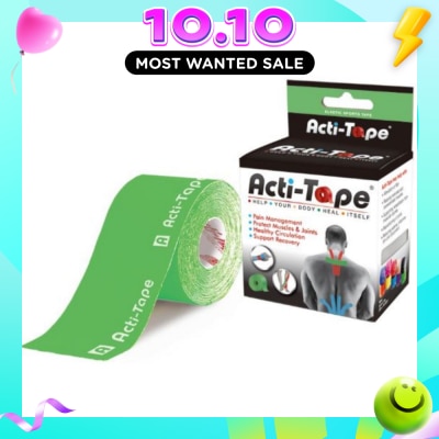 NUTRIWORKS Acti Tape Elastic Therapeutic Tape Green 5m image