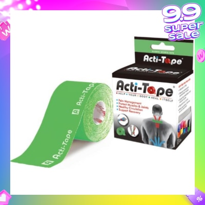 NUTRIWORKS Acti-Tape Elastic Therapeutic Tape Green 5m