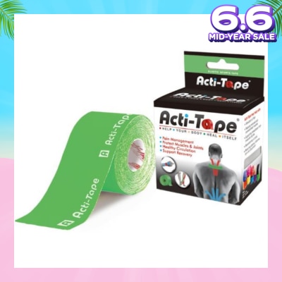 NUTRIWORKS Acti-Tape Elastic Therapeutic Tape Green 5m