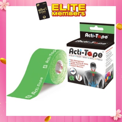 NUTRIWORKS Acti-Tape Elastic Therapeutic Tape Green 5m