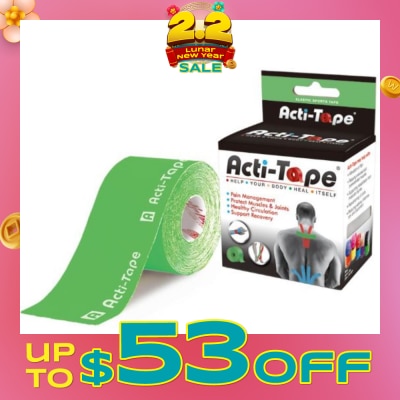 NUTRIWORKS Acti-Tape Elastic Therapeutic Tape Green 5m