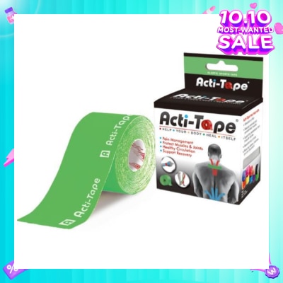NUTRIWORKS Acti-Tape Elastic Therapeutic Tape Green 5m