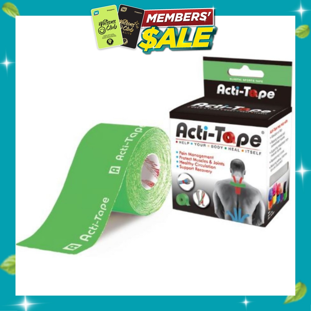 Acti Tape Elastic Therapeutic Tape Green 5m image