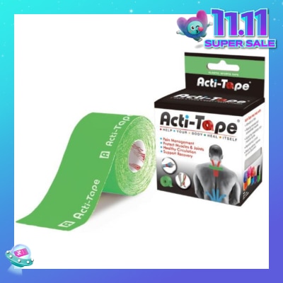 NUTRIWORKS Acti-Tape Elastic Therapeutic Tape Green 5m