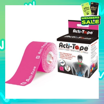 NUTRIWORKS Acti-Tape Elastic Therapeutic Tape Pink 5m