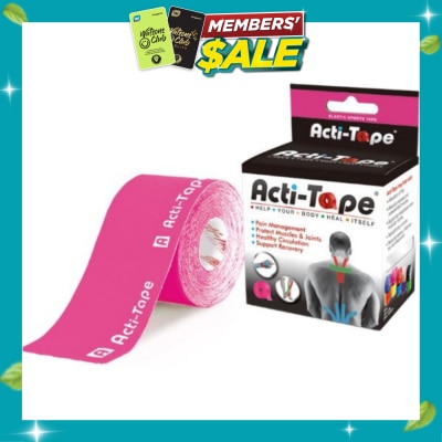 NUTRIWORKS Acti Tape Elastic Therapeutic Tape Pink 5m image