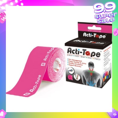 NUTRIWORKS Acti-Tape Elastic Therapeutic Tape Pink 5m