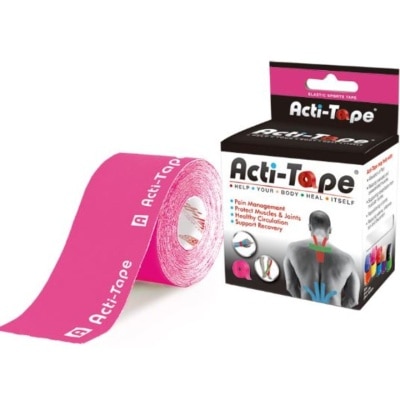 NUTRIWORKS Acti-Tape Elastic Therapeutic Tape Pink 5m