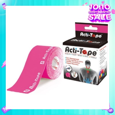 NUTRIWORKS Acti-Tape Elastic Therapeutic Tape Pink 5m