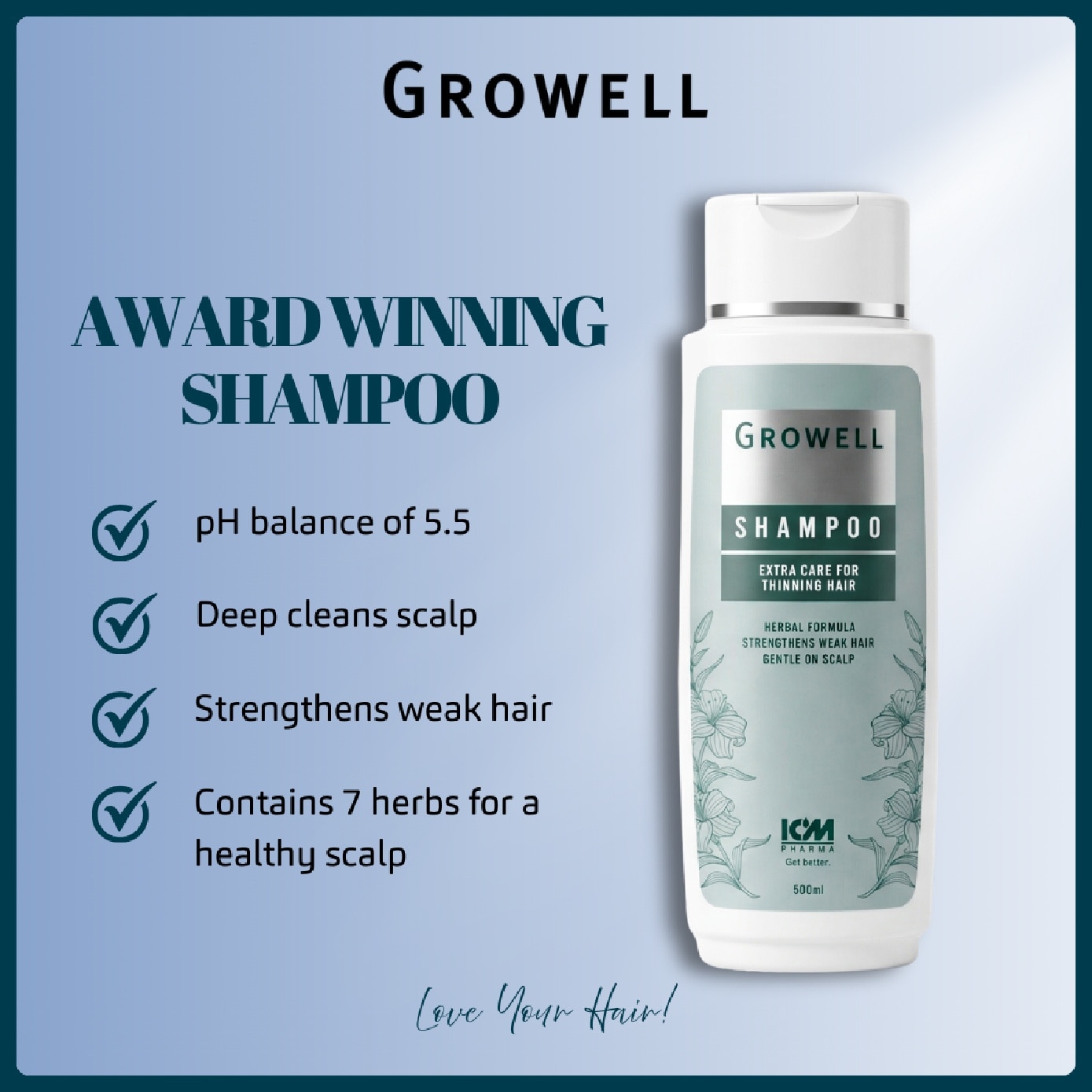Growell Shampoo 500ml