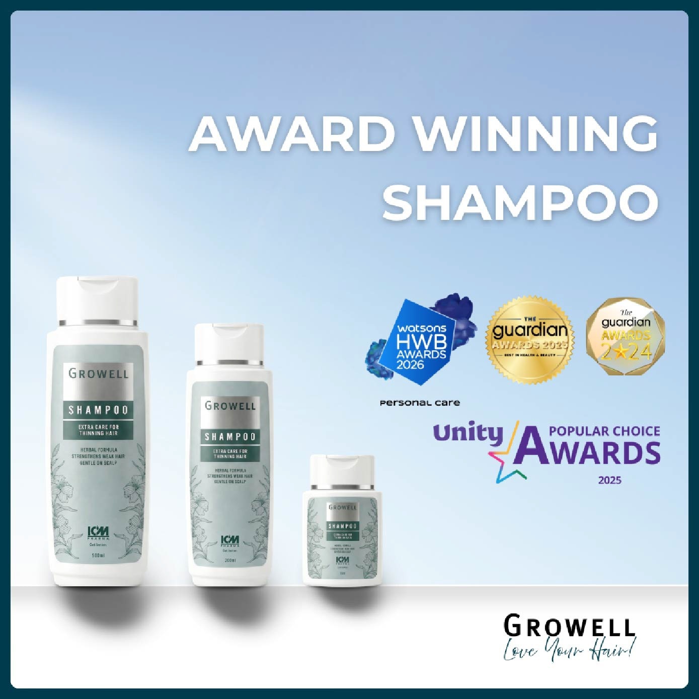 Growell Shampoo 500ml