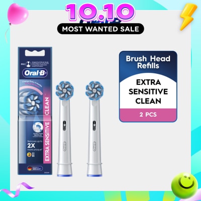 ORAL B Extra Sensitive Clean Electric Toothbrush Replacement Head 2s image