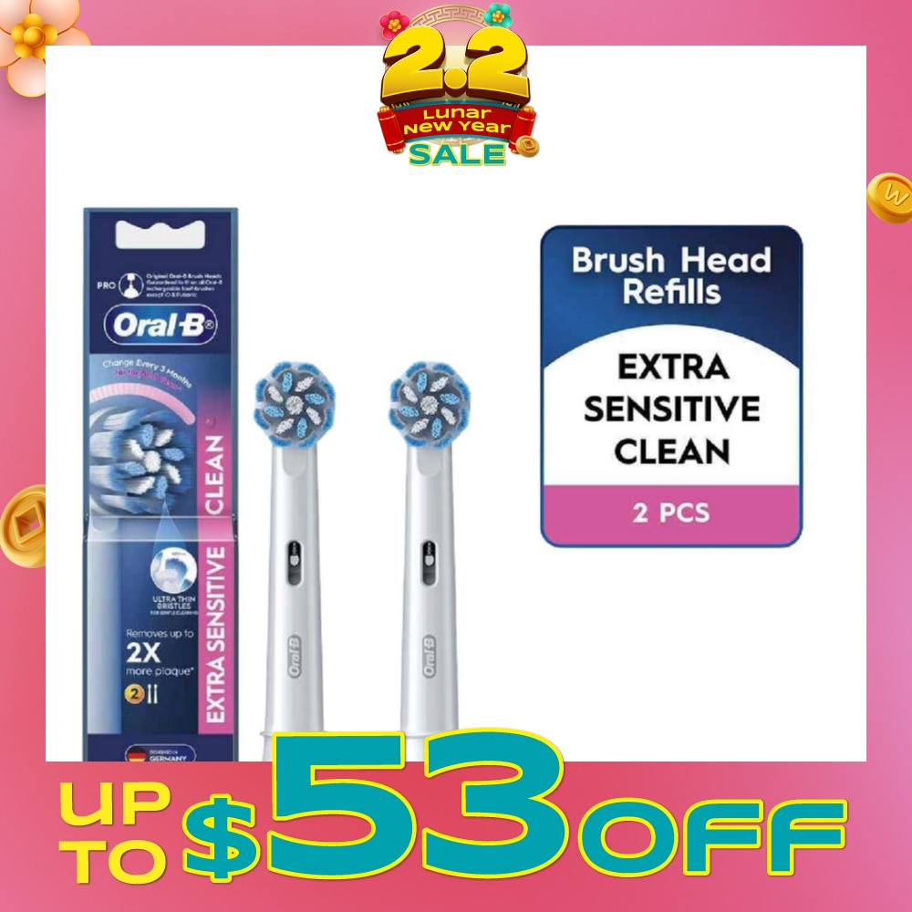 Extra Sensitive Clean Electric Toothbrush Replacement Head 2s
