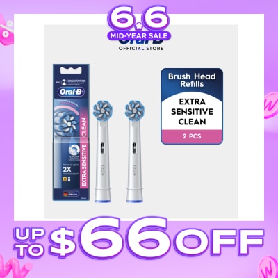 ORAL-B - Extra Sensitive Clean Electric Toothbrush Replacement Head 2s