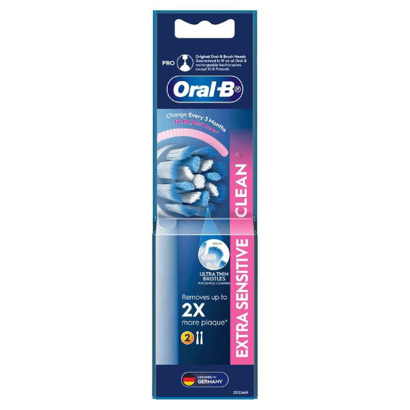 Powered by BRAUN UltraThin Brush Head 2s