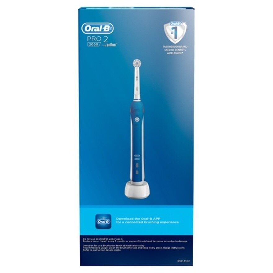 PRO2 2000 Electric Rechargeable Toothbrush Dark 1 count