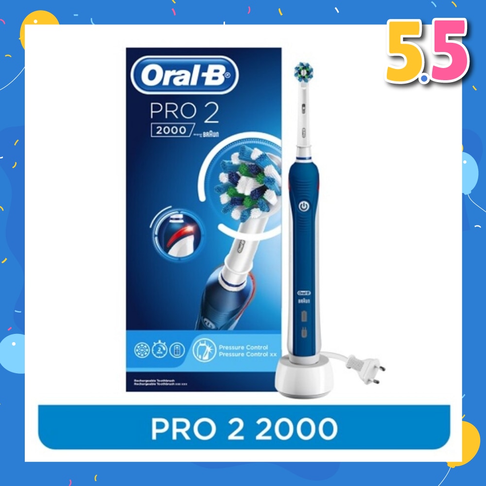 PRO2 2000 Electric Rechargeable Toothbrush Dark 1 count
