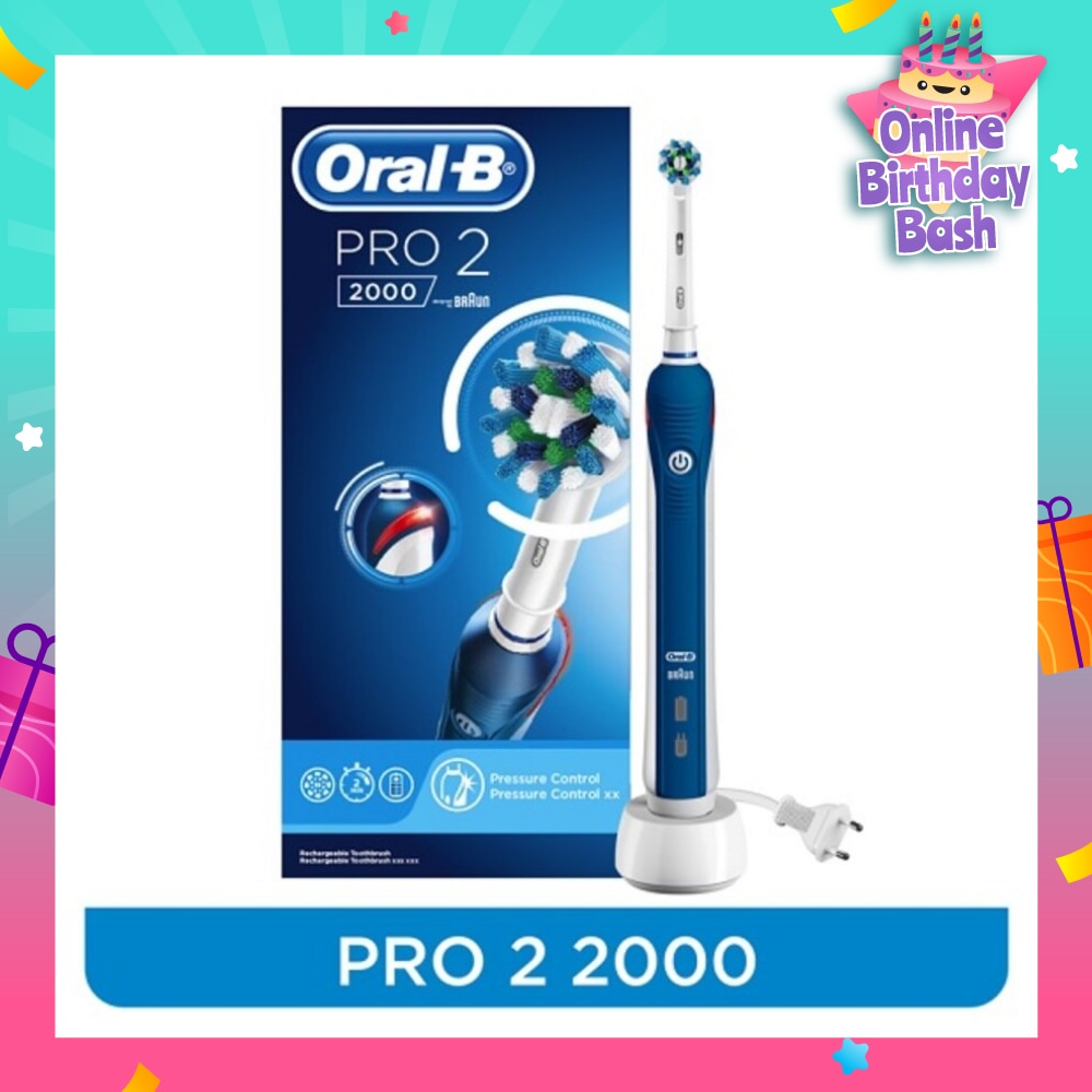 PRO2 2000 Electric Rechargeable Toothbrush Dark 1 count