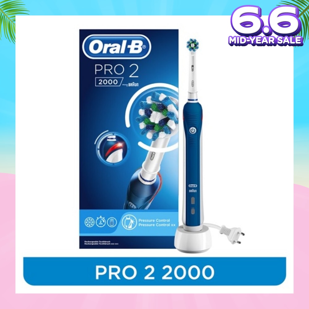 PRO2 2000 Electric Rechargeable Toothbrush Dark 1 count