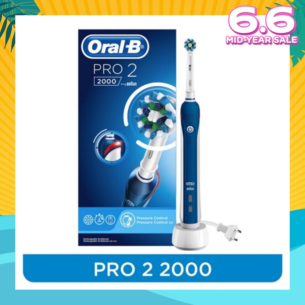 PRO2 2000 Electric Rechargeable Toothbrush Dark 1 count