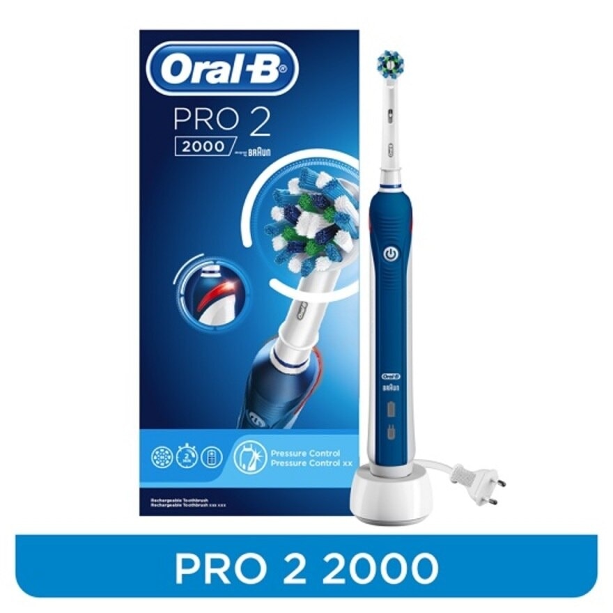 PRO2 2000 Electric Rechargeable Toothbrush Dark 1 count