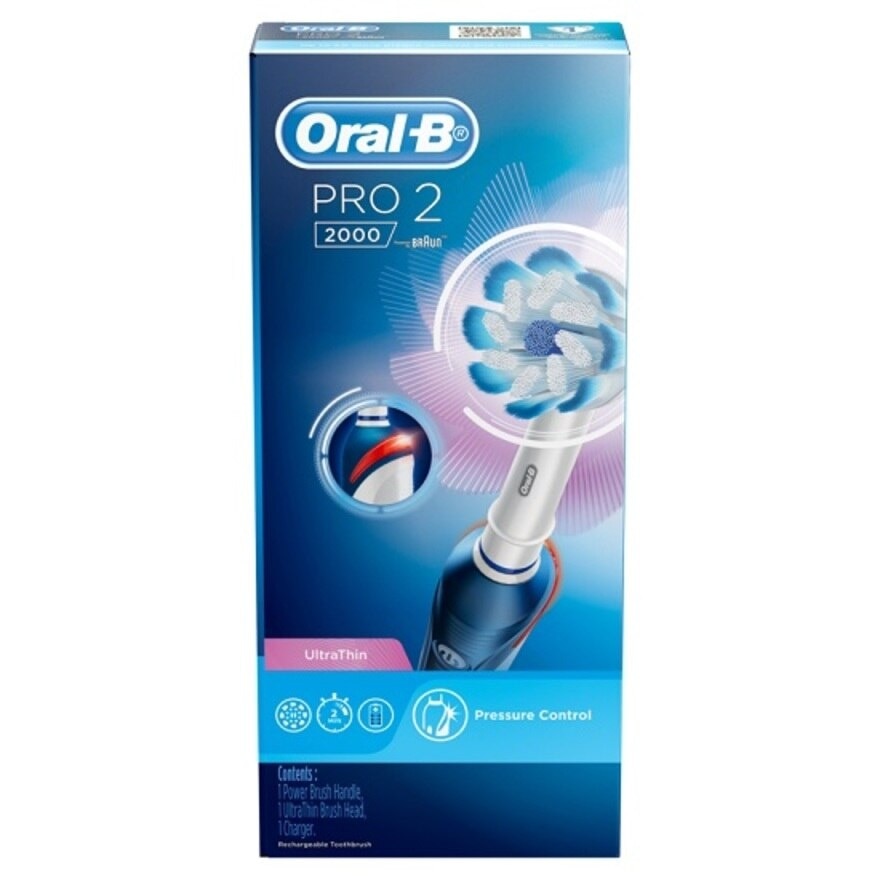 PRO2 2000 Electric Rechargeable Toothbrush Dark 1 count