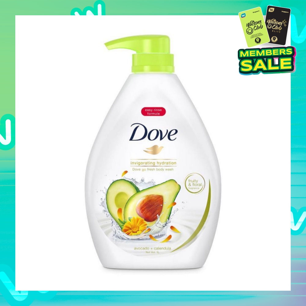 Dove Go Fresh Avocado + Calendula Invigorating Hydration Body Wash 1000ml