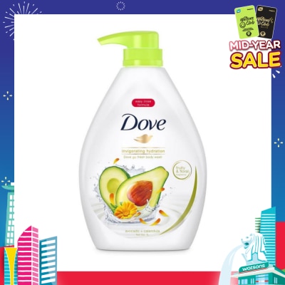 DOVE Dove Go Fresh Avocado + Calendula Invigorating Hydration Body Wash 1000ml