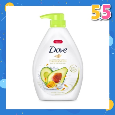 DOVE Dove Go Fresh Avocado + Calendula Invigorating Hydration Body Wash 1000ml