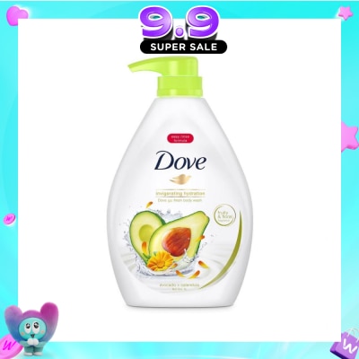 DOVE - Go Fresh Avocado + Calendula Invigorating Hydration Body Wash 1000ml image